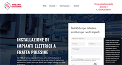 Desktop Screenshot of impiantielettriciprearo.com